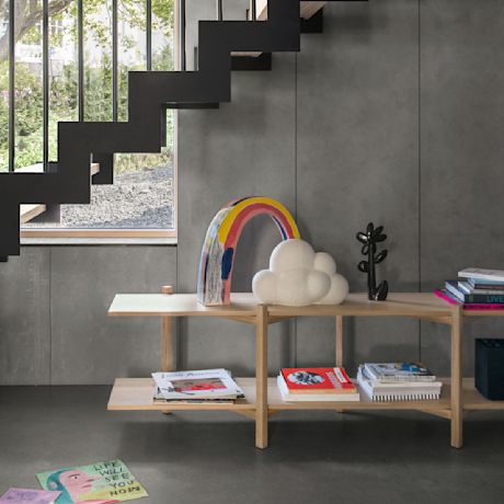 Zig Zag Shelf Media, Oak