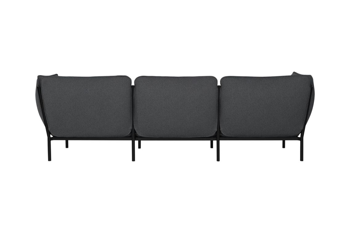 Kumo 3-seater Sofa with Armrests, Graphite (UK), Art. no. 20572 (image 2)