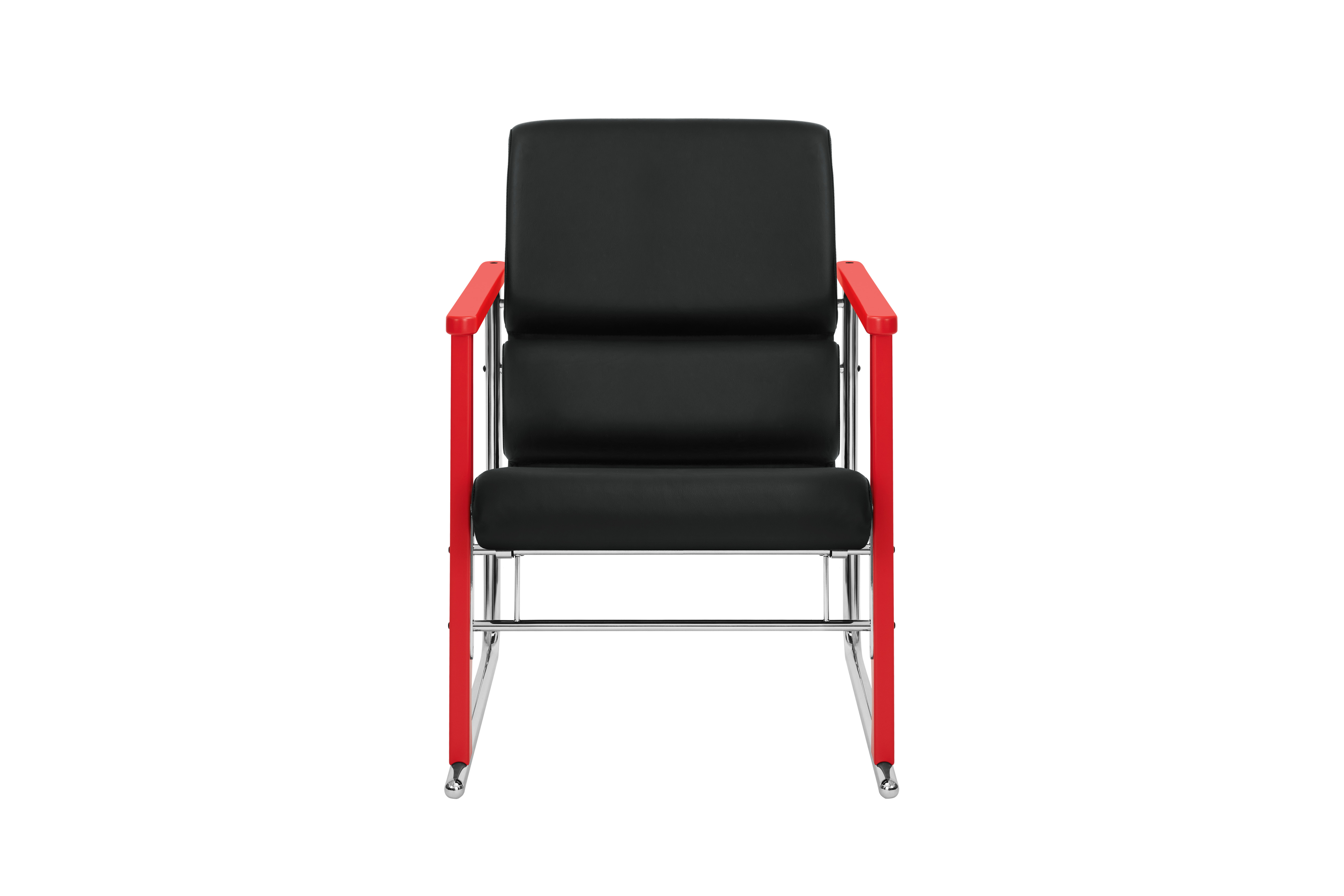 Experiment Lounge Chair, 503 / Red / Black Leather, Art. no. 30951 (image 2)