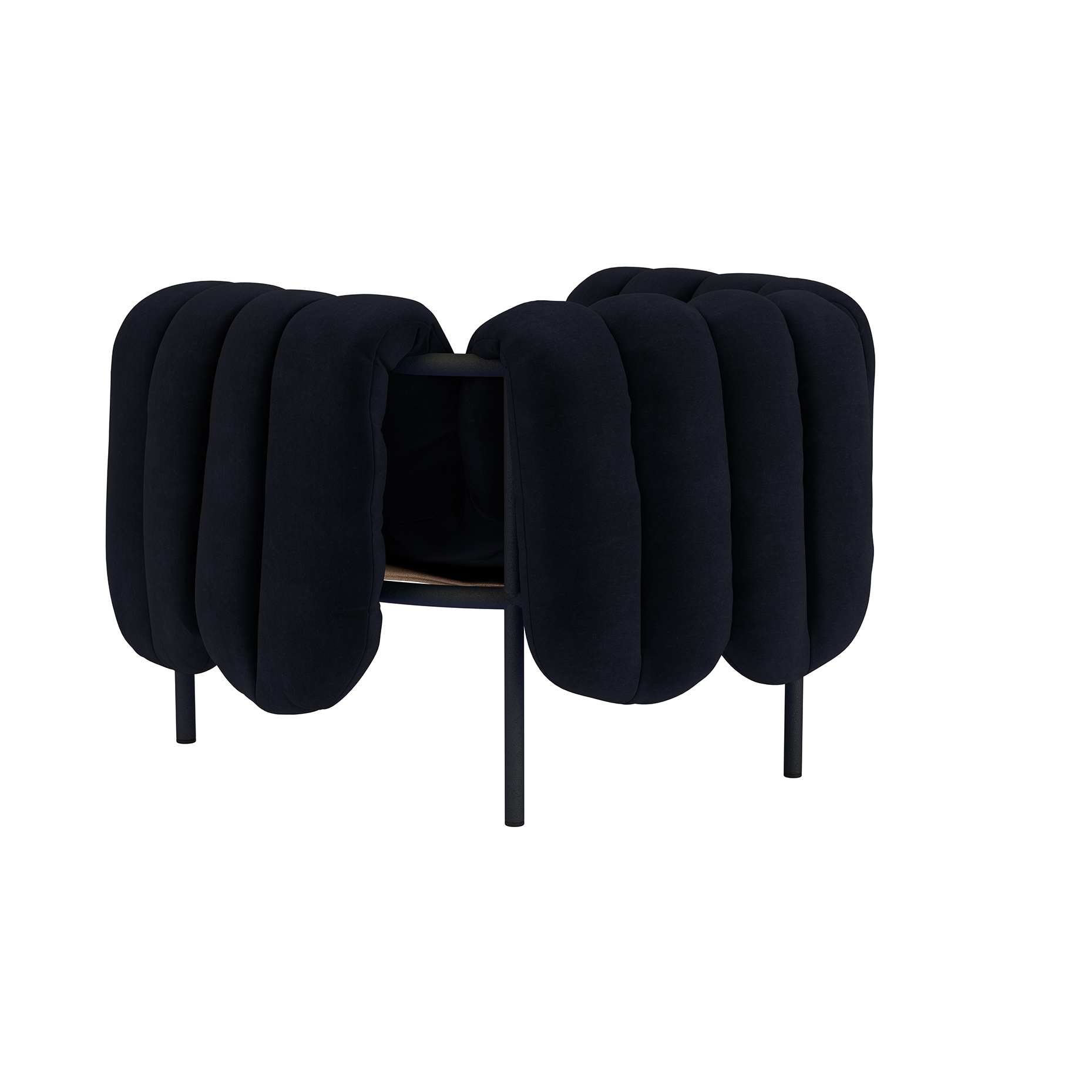 Puffy Lounge Chair, Velluto Coex VL30 / Black Grey (UK), Art. no. 31848 (image 3)