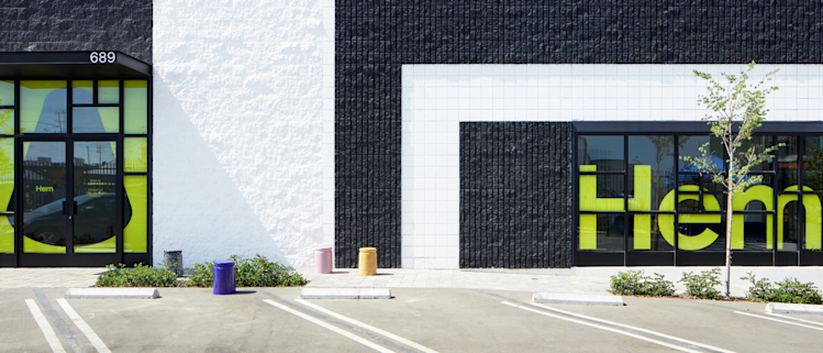 Outside view of the Hem LA Showroom.