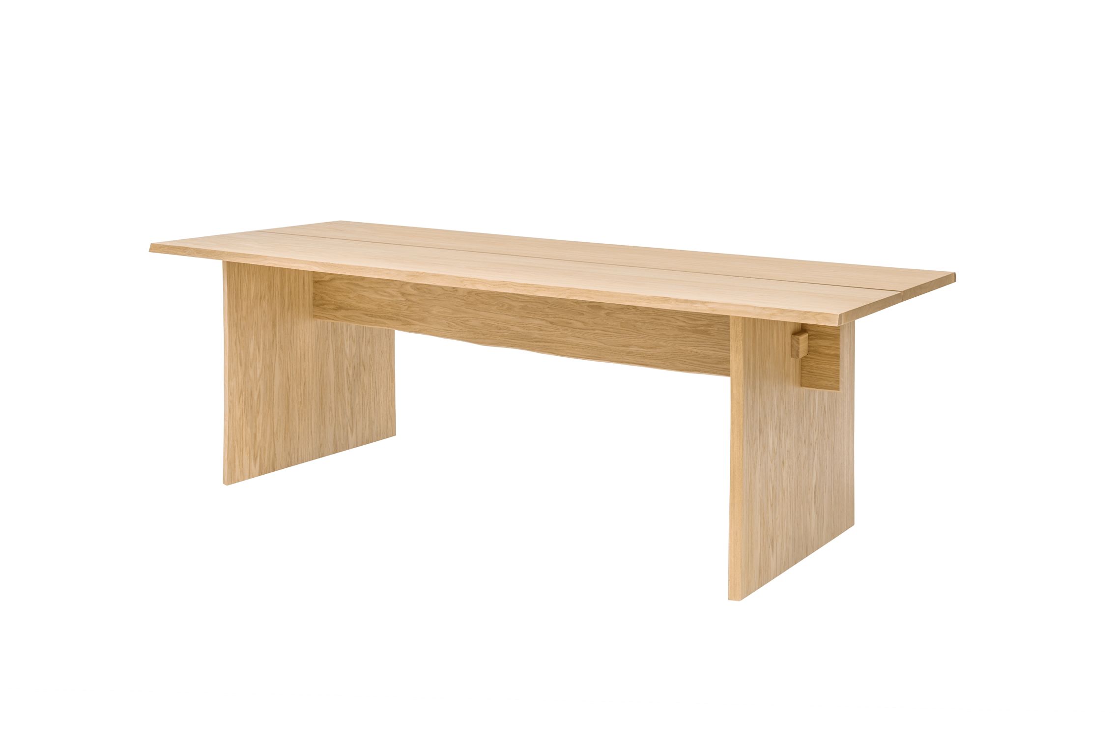 Bookmatch Table 220 cm / 86.6 in, Oak — Hem