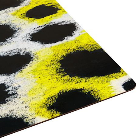 Monster Placemat (Set of 2), White / Yellow / Black