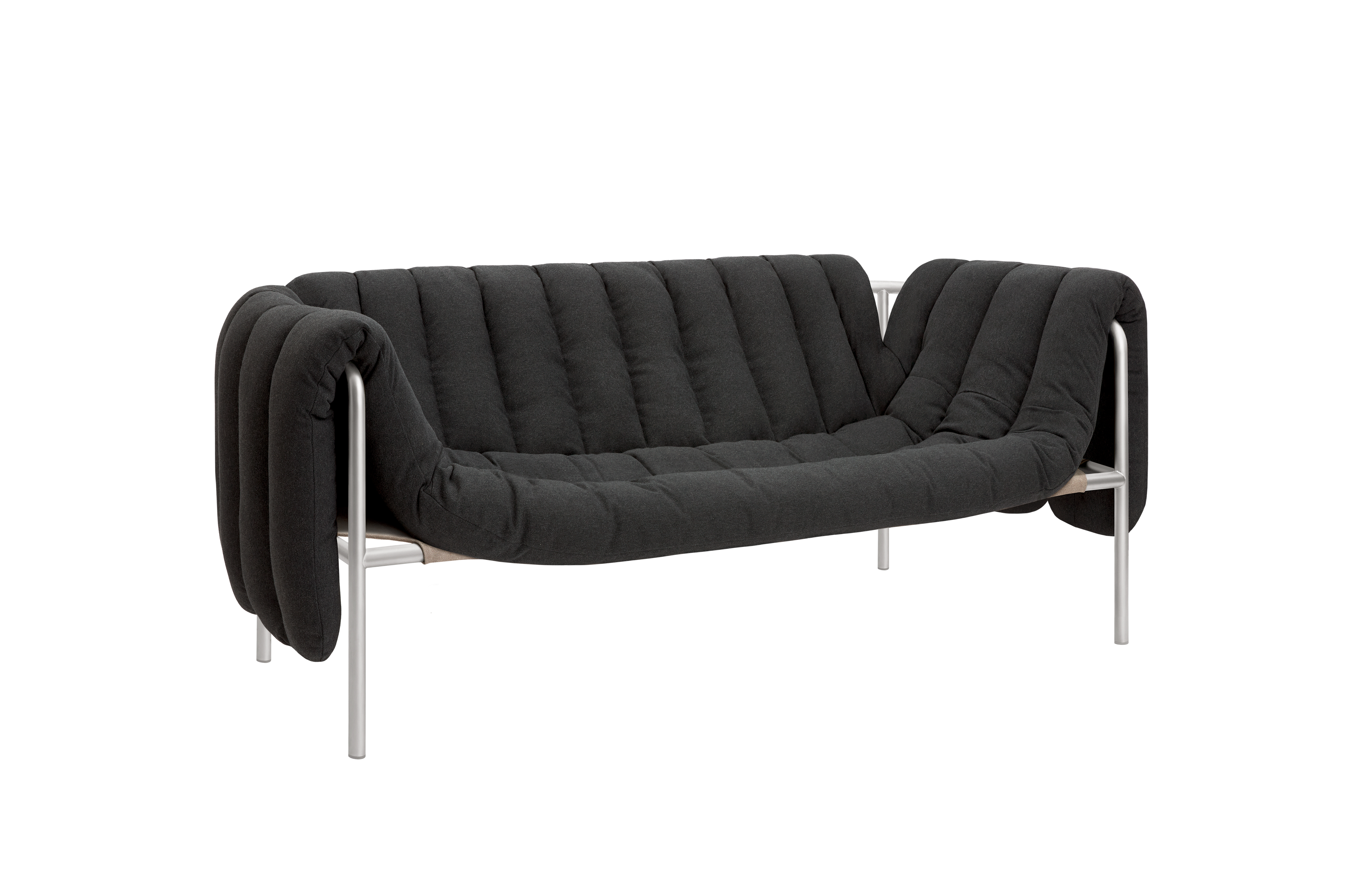 Puffy 2.5-seater Sofa, Anthracite / Stainless, Art. no. 20720 (image 1)