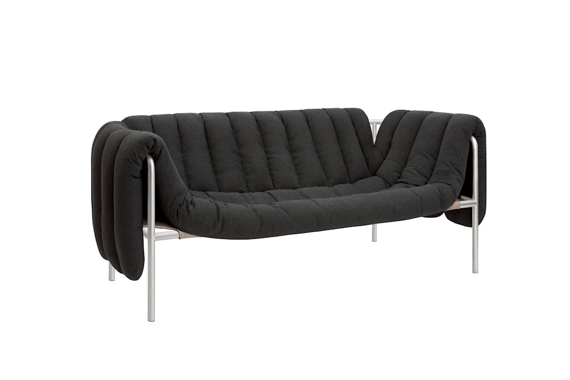Puffy 2.5-seater Sofa, Anthracite / Stainless, Art. no. 20720 (image 1)