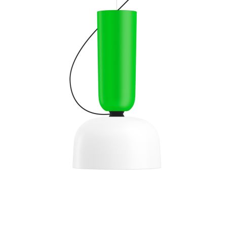 Alphabeta Pendant Uno, Luminous Green / Signal White