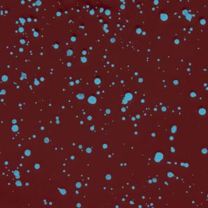 Enameled Steel Burgundy / Sky Blue Splatter