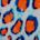 Coral / White / Ultramarine Blue