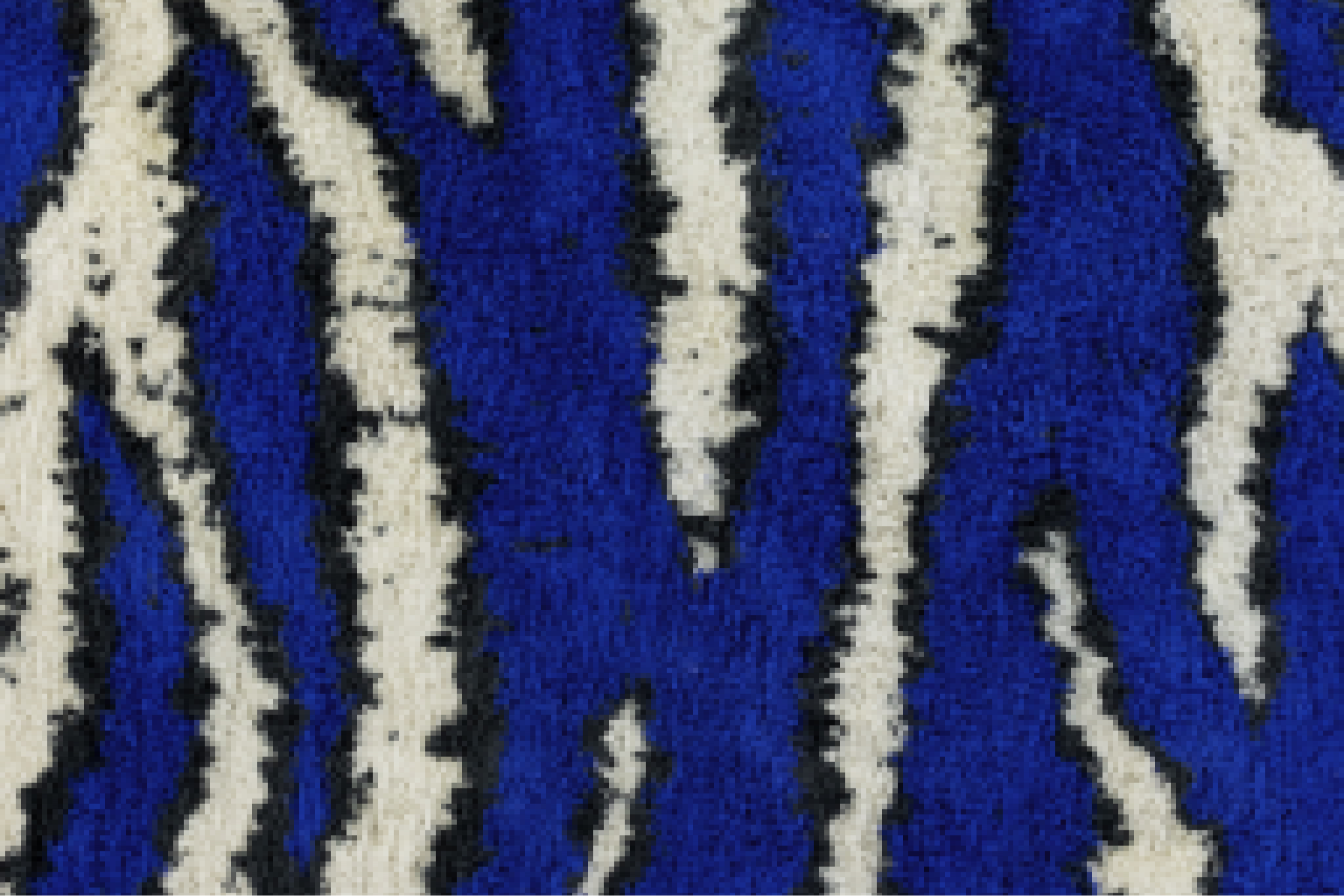 Ultramarine Blue / Off-white