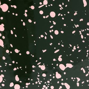 Enameled Steel Green / Pink Splatter