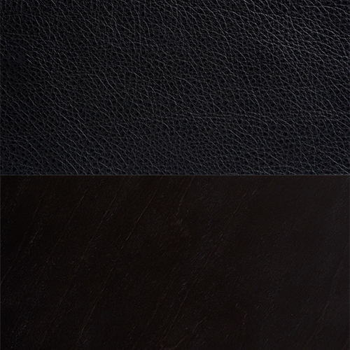 Black leather / Black