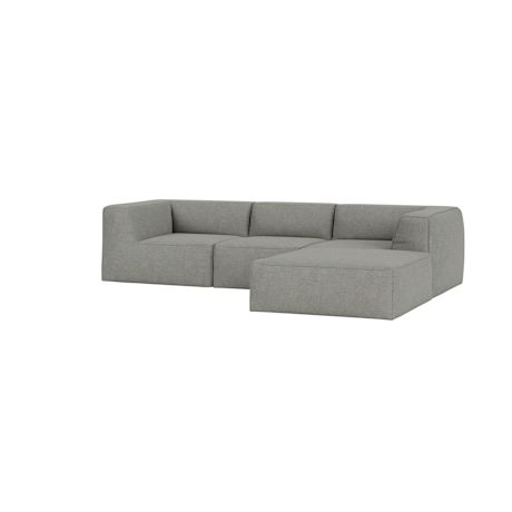 Great 3-Seater Sofa Narrow Chaise Right, Safire 0012