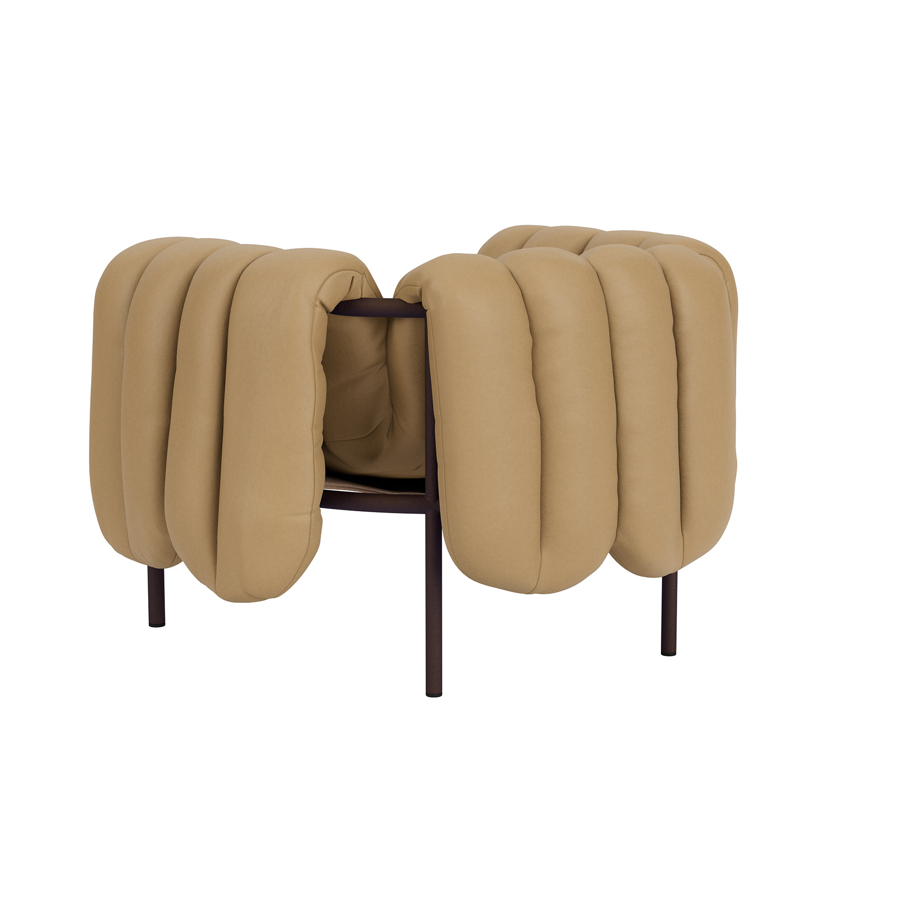 Puffy Lounge Chair, Elmosoft Leather 03009 / Chocolate Brown (UK), Art. no. 90098 (image 2)