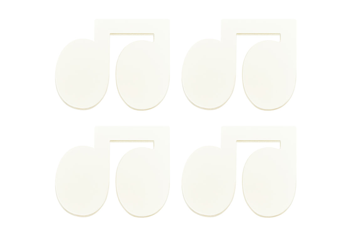 Disco Coasters (Set of 4), Cream, Art. no. 31065 (image 4)