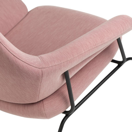 Hai Lounge Chair + Ottoman, Pink