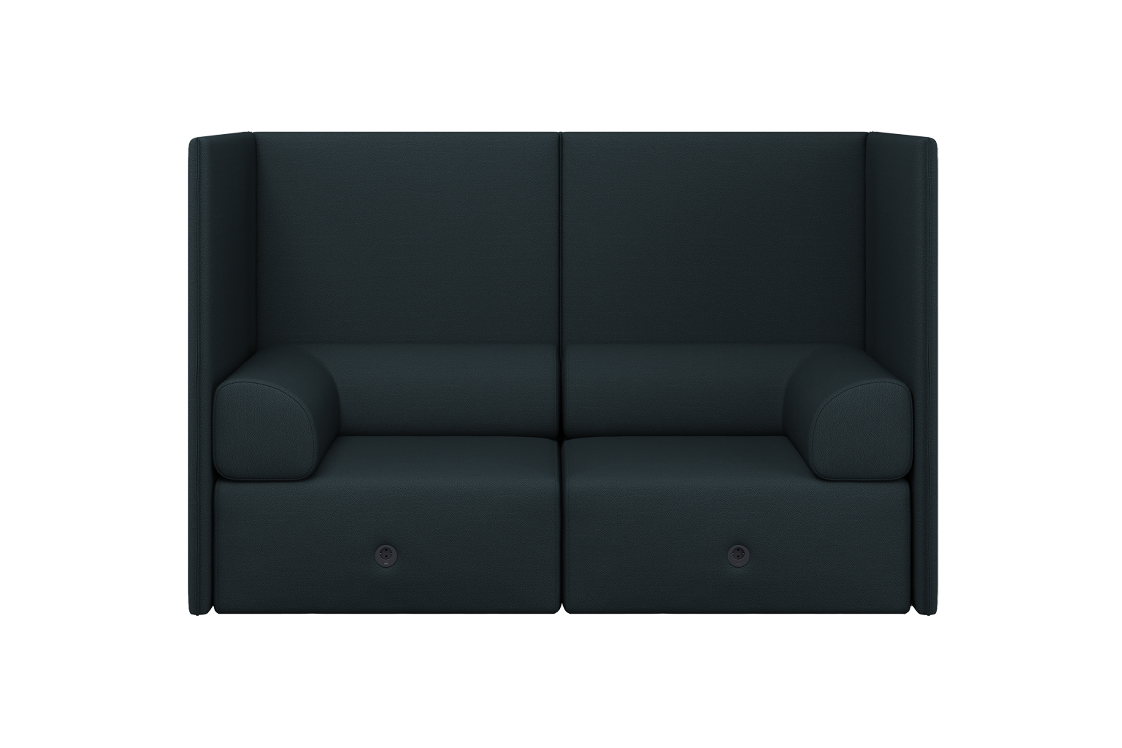 Palo Block 2-seater Sofa High Back with Armrests, Pine, Art. no. 31393 (image 4)