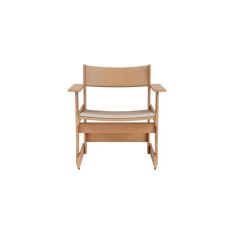 Bullnose Lounge Chair, Natural / Swan Seat Pad UK