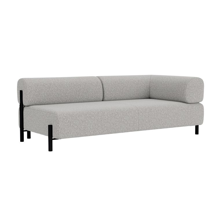 Palo 2-seater Sofa Chaise Right, Storr 612/Black, Art. no. 90807 (image 1)