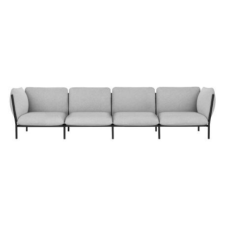 Kumo 4-seater Sofa with Armrests, Porcelain