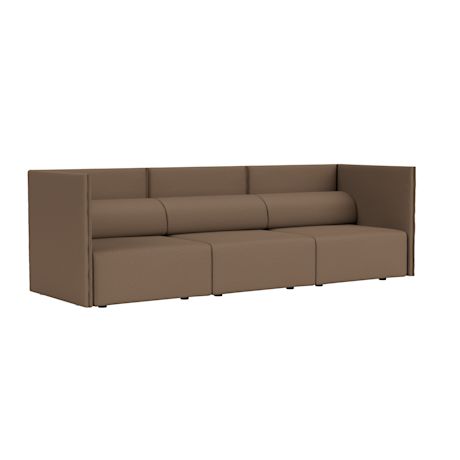 Palo Block 3-seater Sofa Medium Back, Autumn 361