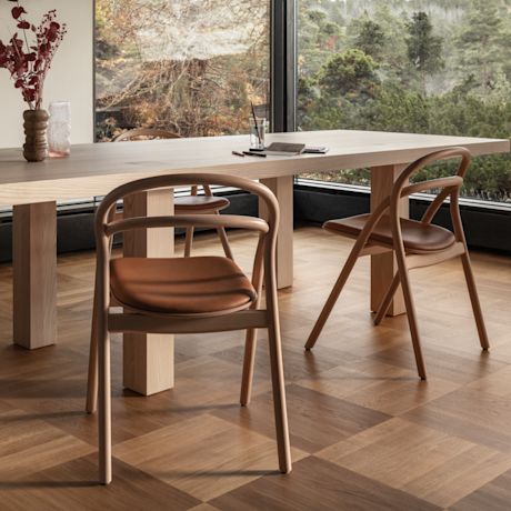 Udon Chair, Natural / Cognac Leather