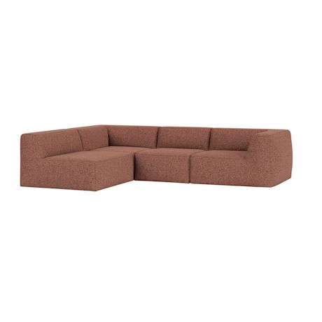 Great 3-seater Sofa Narrow Corner Left, Safire 0013