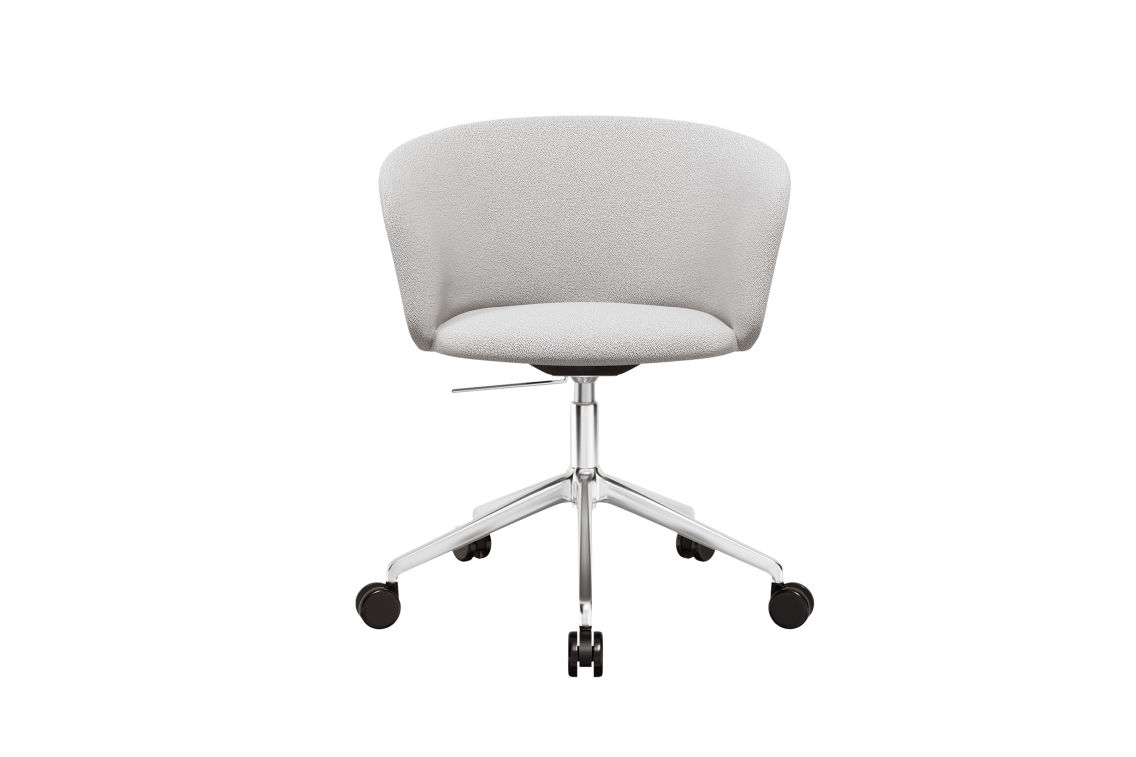 Kendo Swivel Chair 5-star Castors, Porcelain / Polished, Art. no. 20214 (image 2)
