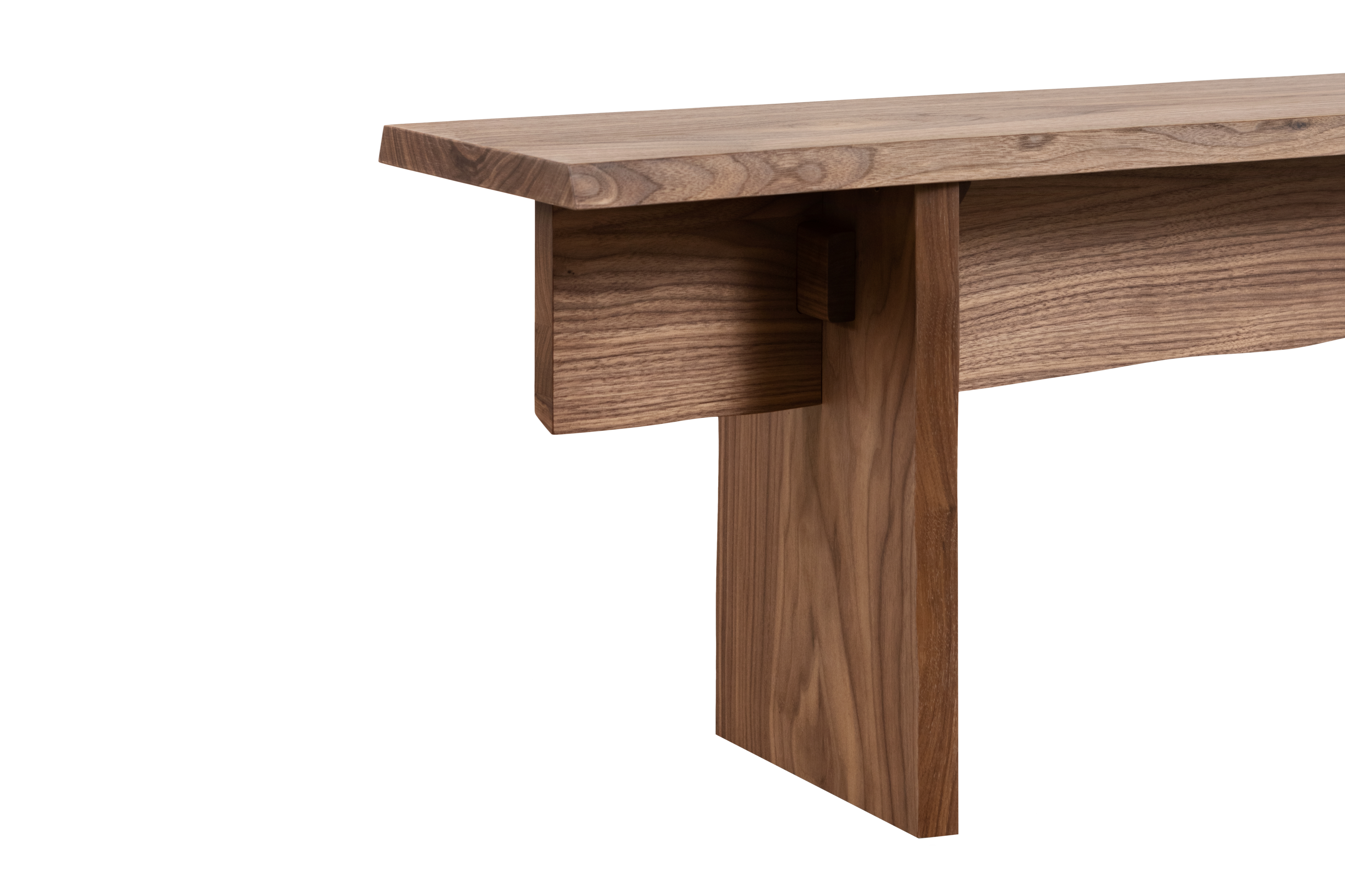 Bookmatch Bench 210 cm / 82.7 in, Walnut, Art. no. 30483 (image 4)