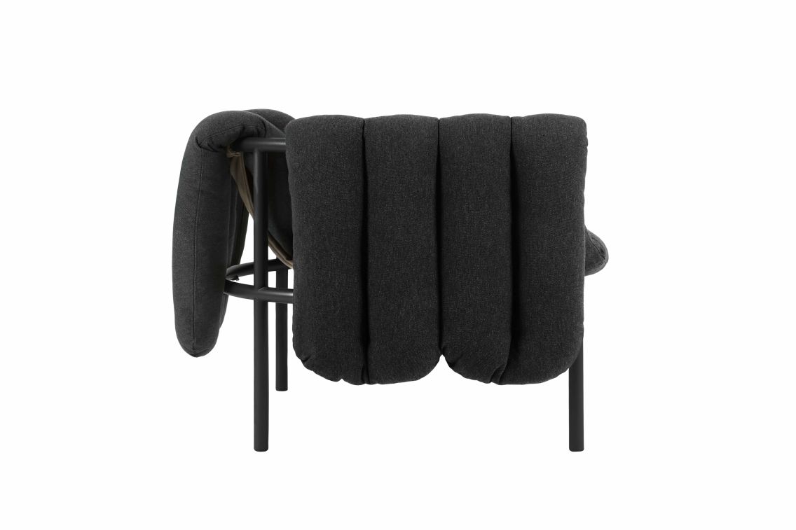 Puffy Lounge Chair, Anthracite / Black Grey, Art. no. 20195 (image 3)