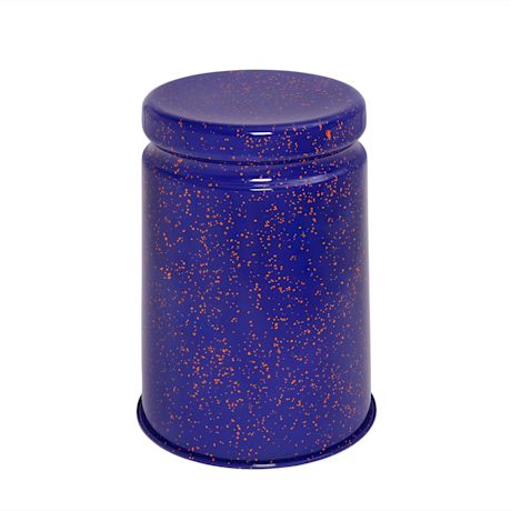 Last Stool, Blue / Orange Splatter