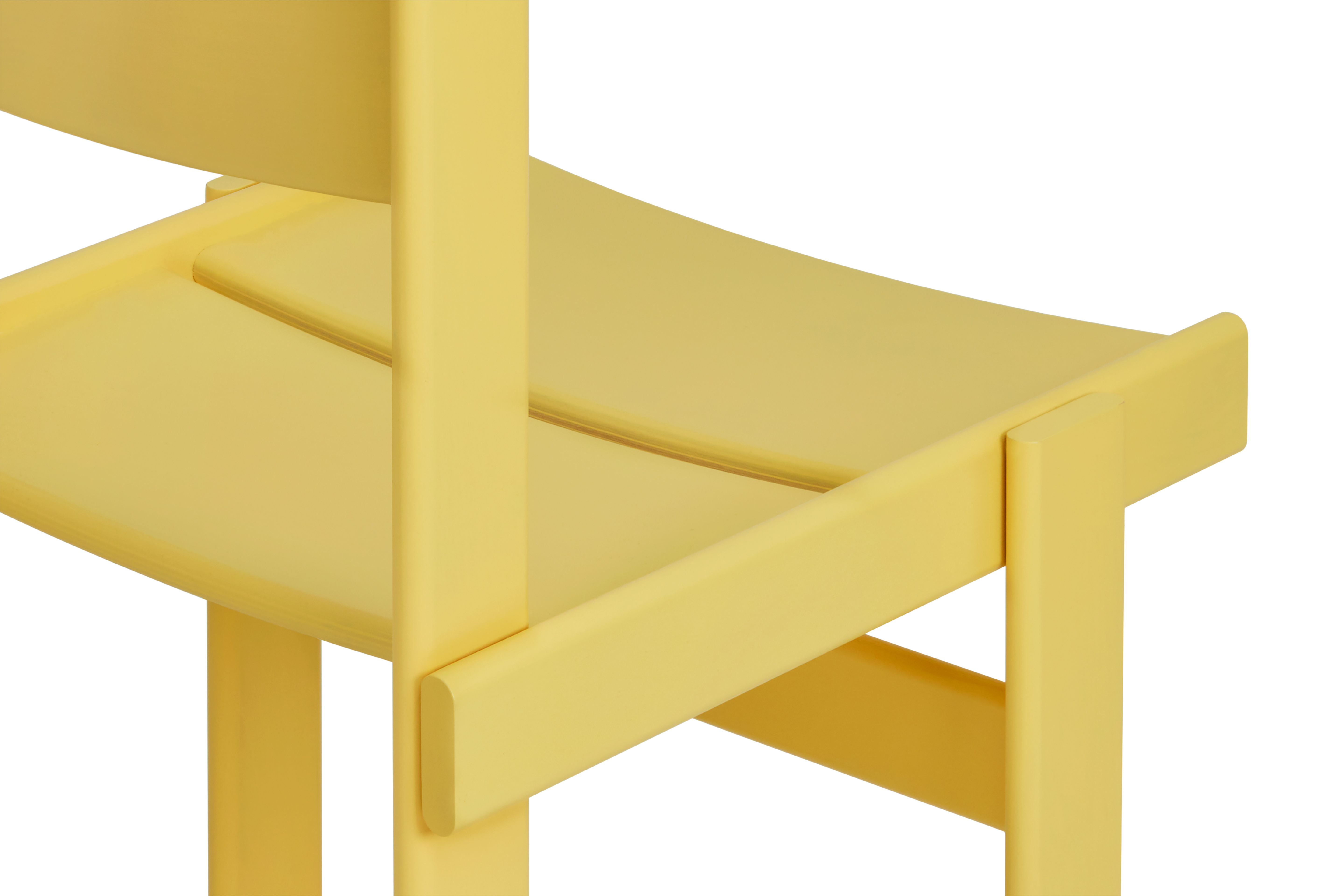 Bullnose Chair, Yellow — Hem