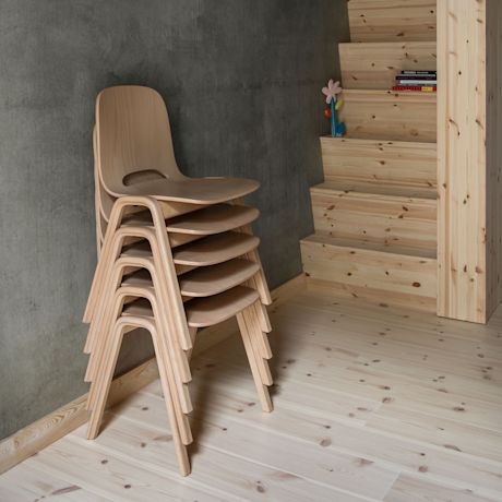 Touchwood Chair (Wooden legs), Beech