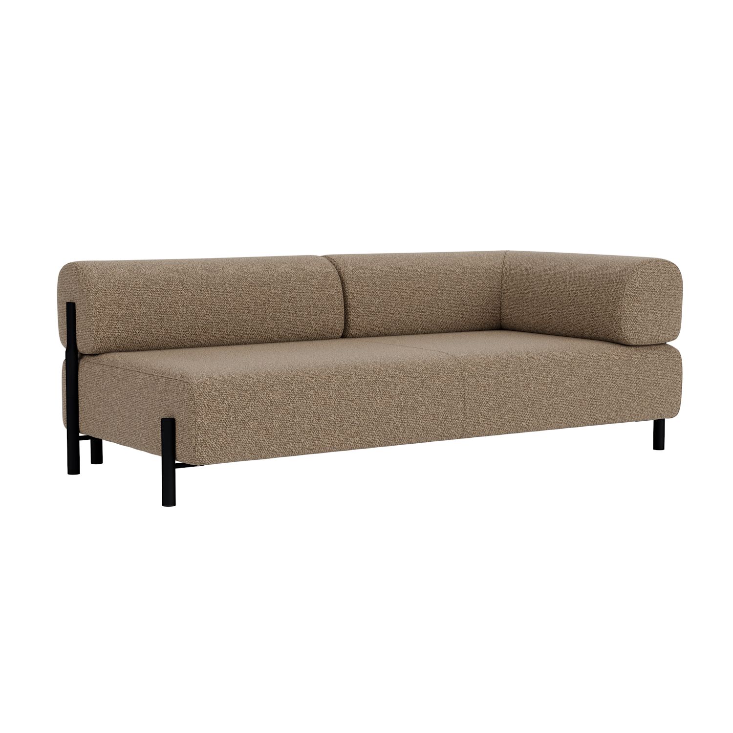 2-seater Sofa Chaise Right, Storr 3405/Black (UK)