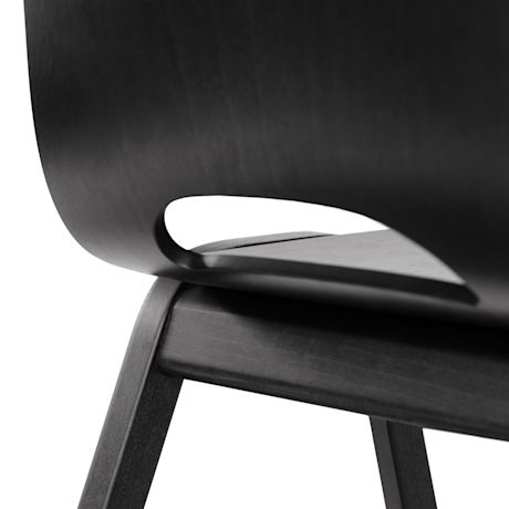 Touchwood Chair (Wooden legs), Black