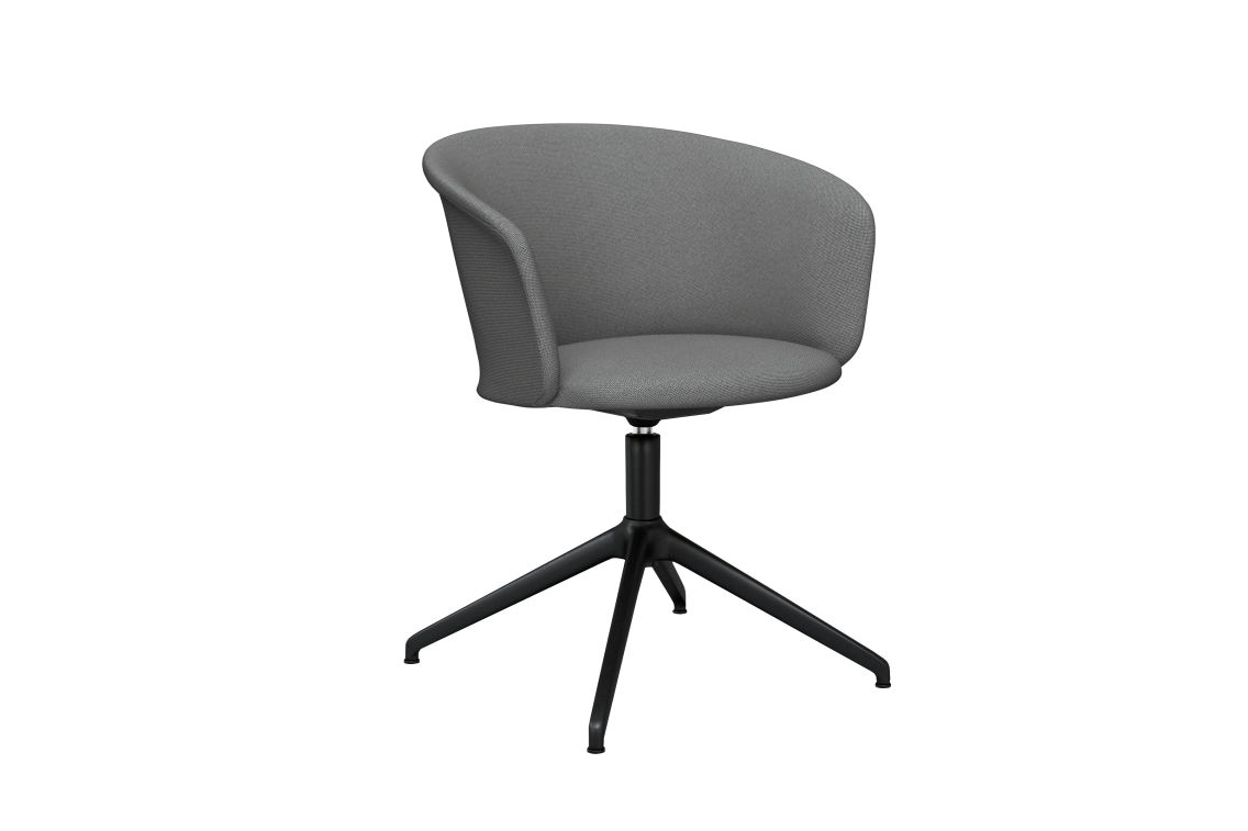 Kendo Swivel Chair 4-star Return, Grey / Black (UK), Art. no. 20554 (image 1)