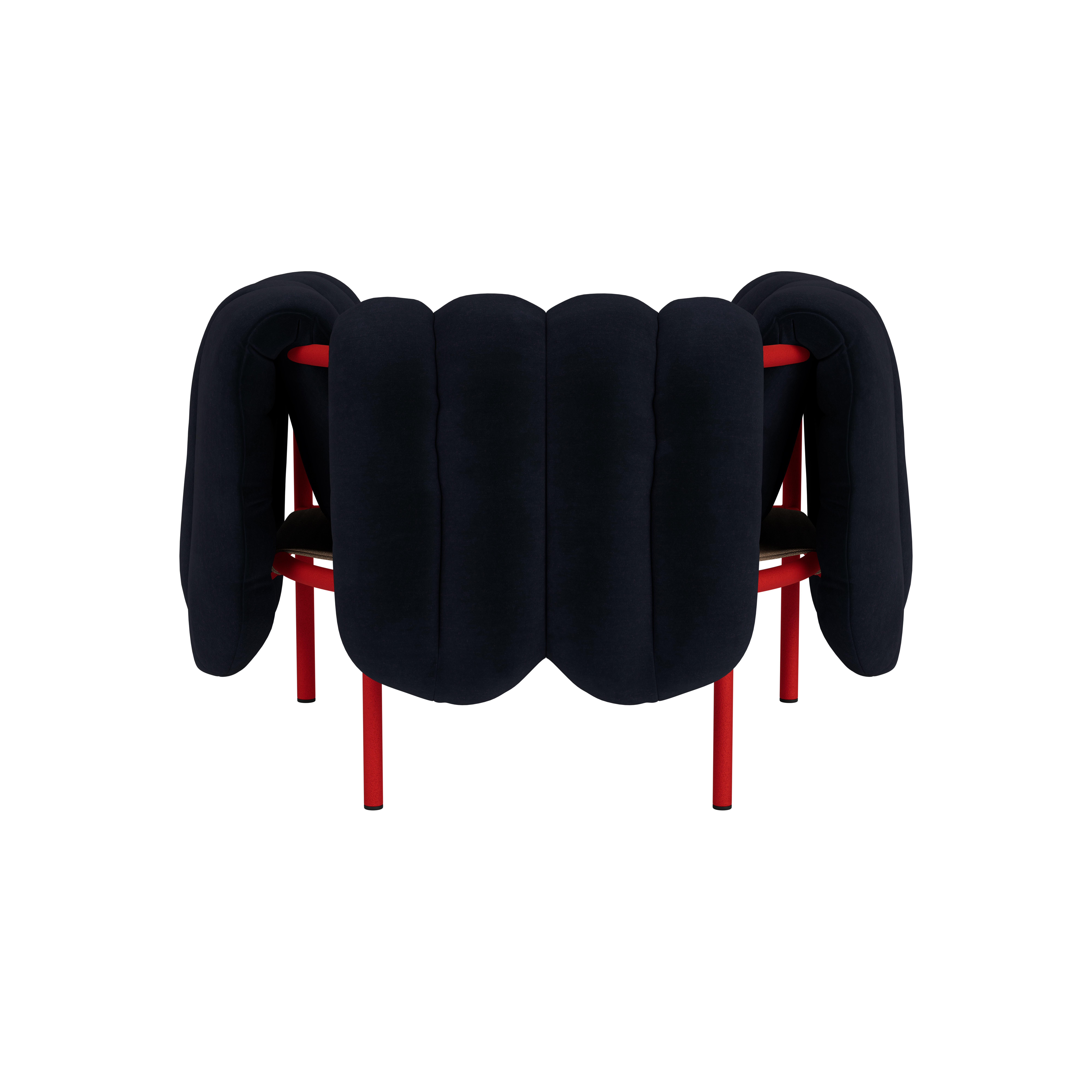 Puffy Lounge Chair, Velluto Coex VL30 / Traffic Red, Art. no. 31847 (image 5)