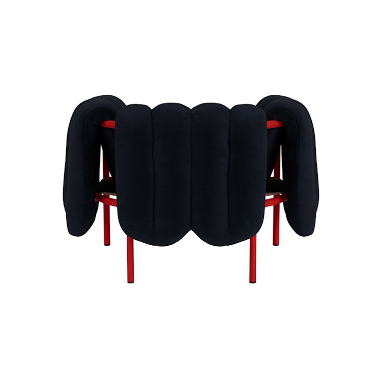 Puffy Lounge Chair, Velluto Coex VL30 / Traffic Red, Art. no. 31847 (image 5)