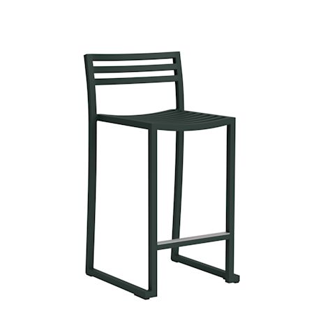 Chop Counter Chair, Black Green