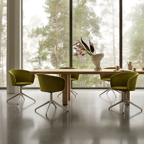 Kendo Swivel Chair 4-star Return, Tivoli / Polished