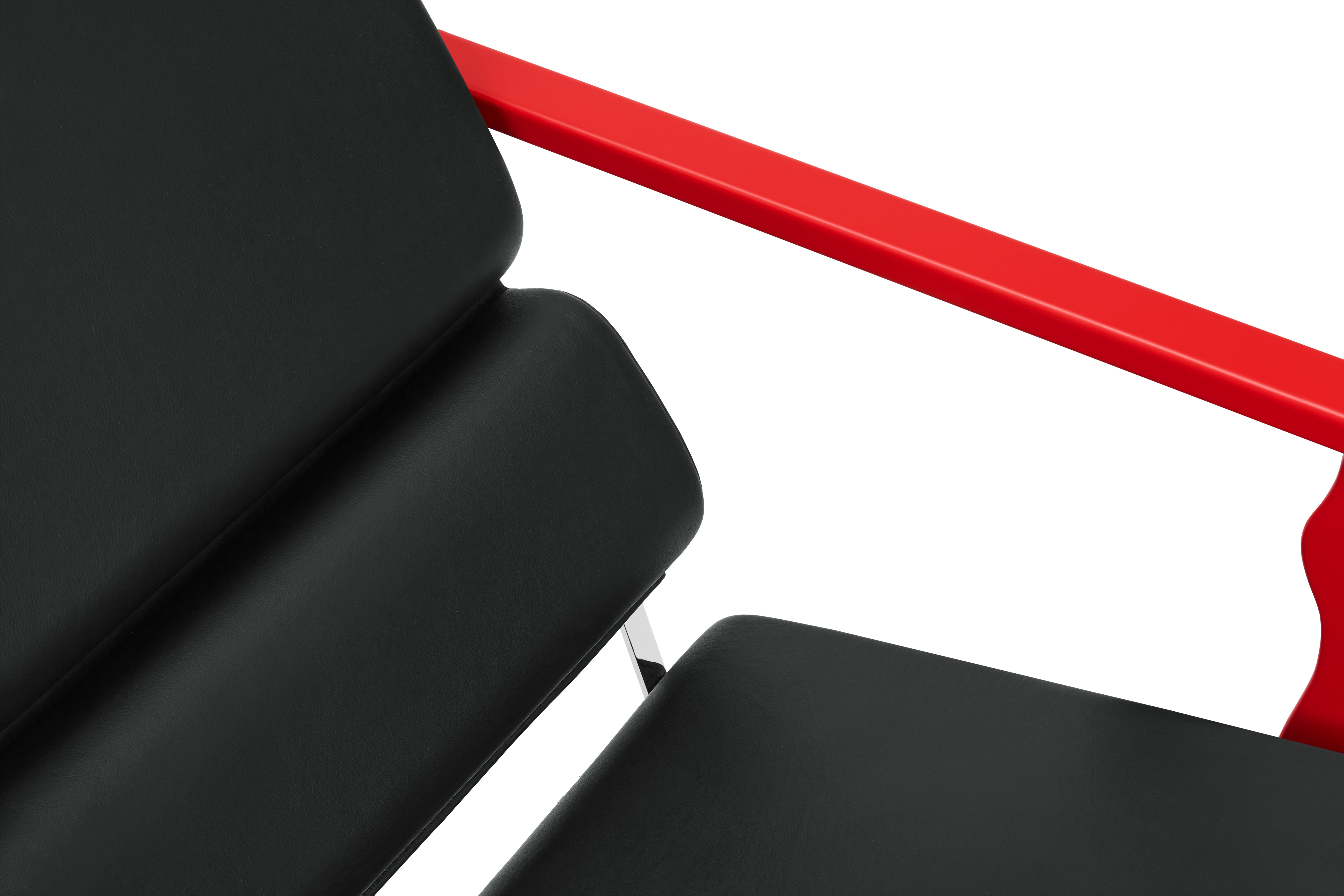 Experiment Lounge Chair, 503 / Red / Black Leather (UK), Art. no. 31547 (image 5)