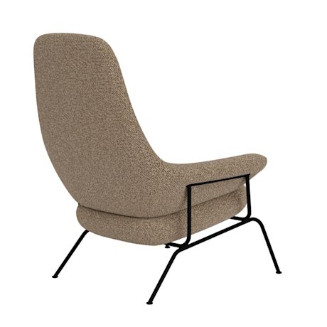 Hai Lounge Chair + Ottoman, Sawdust