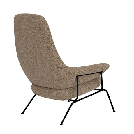 Hai Lounge Chair + Ottoman, Sawdust