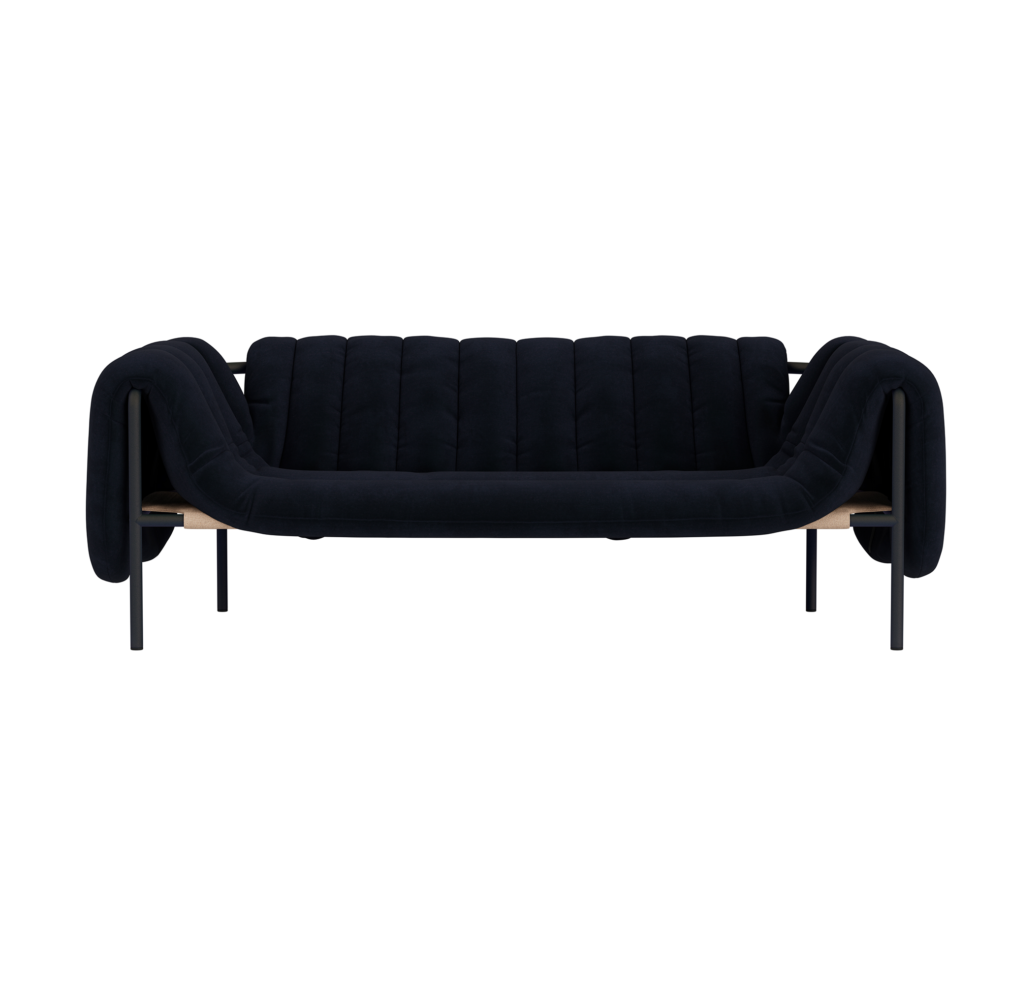 Puffy 2.5-seater Sofa, Velluto Coex VL30 / Black Grey, Art. no. 31863 (image 2)