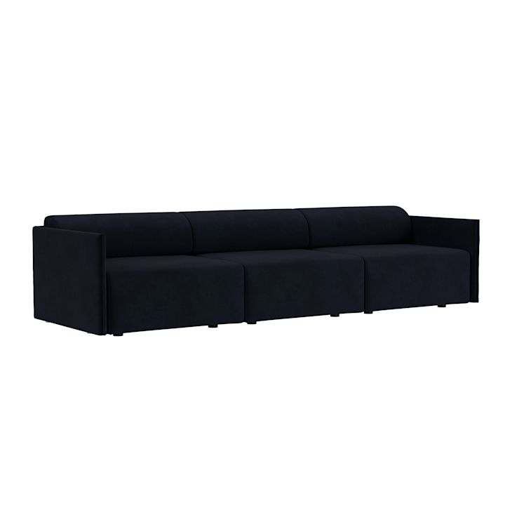 Palo Block 3-seater Sofa Low Back, Velluto Coex VL30 (UK), Art. no. 31945 (image 1)