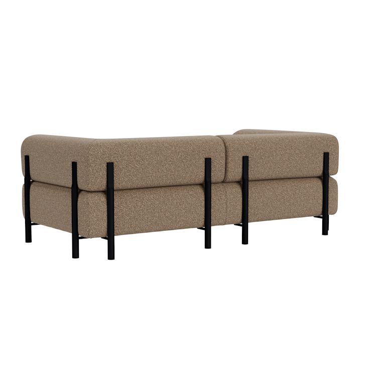 Palo 2-seater Sofa with Armrests, Storr 3405/Black, Art. no. 90750 (image 4)