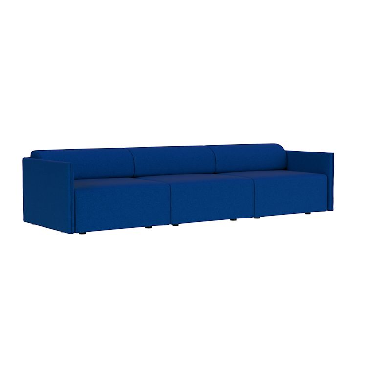 Palo Block 3-seater Sofa Low Back, Sera Cobalt, Art. no. 94885 (image 1)