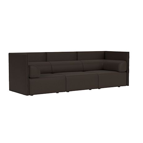 Palo Block 3-seater Sofa Medium Back with Armrests, Amdal 280