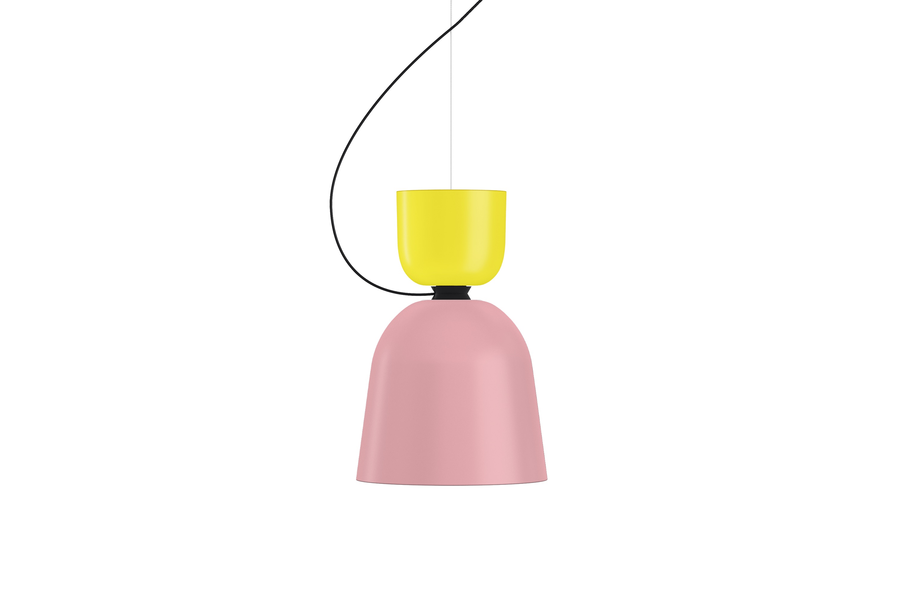 Alphabeta Pendant Uno, Sulfur Yellow / Light Pink, Art. no. 20436 (image 1)