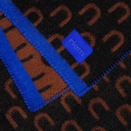 Arch Throw, Black / Brown / Blue