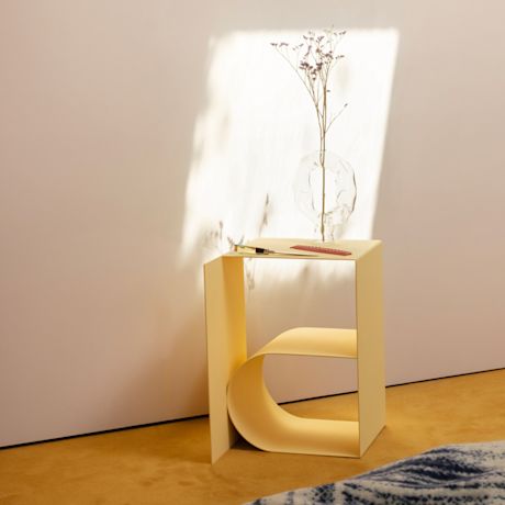 Glyph Side Table Beta, Wax Yellow